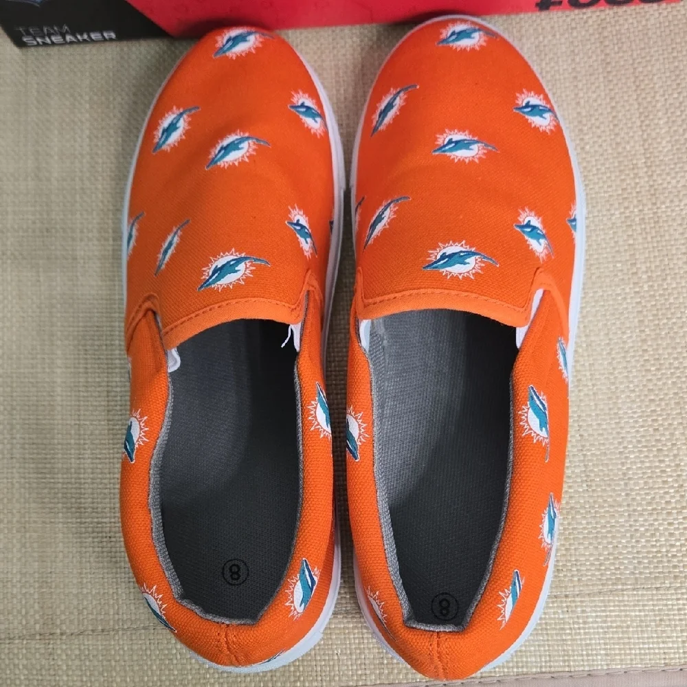 NFL Dolphin Slip-On Sneakers